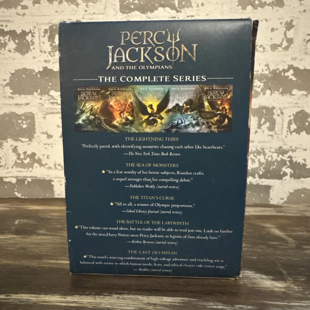 PERCY JACKSON & the Olympians Series RICK RIORDAN 5 Book Paperback Box Set *Read